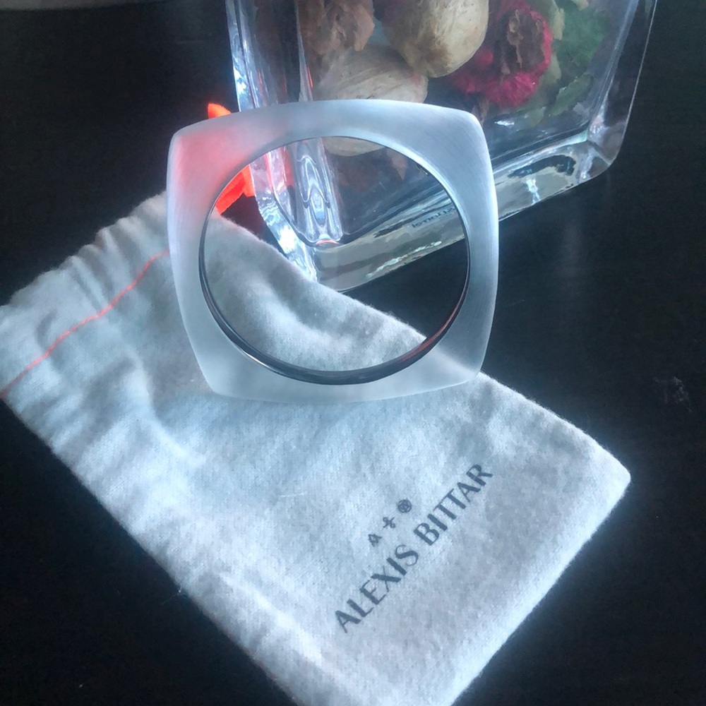 Alexis Bittar Lucite Square Bangle - Brand New!